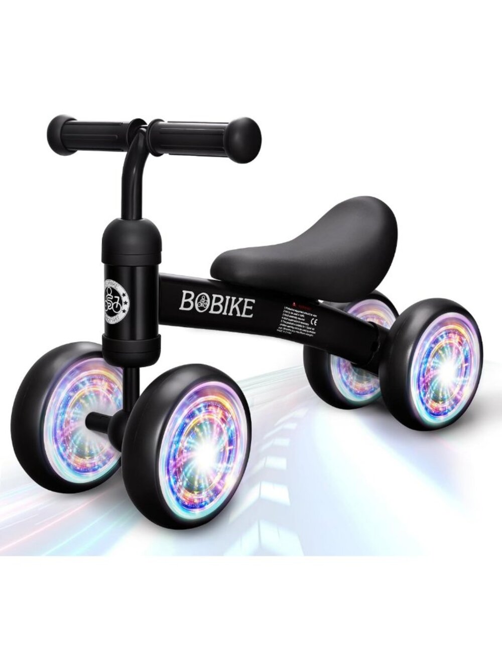 Balance Bike for Toddlers 12-36 Months | No Pedal 4-Wheel Kids Bicycle Gift